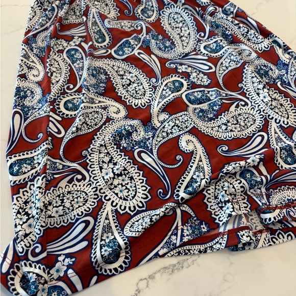 Banana Republic Paisley Maxi Dress - Red and Blue - Picture 4 of 6
